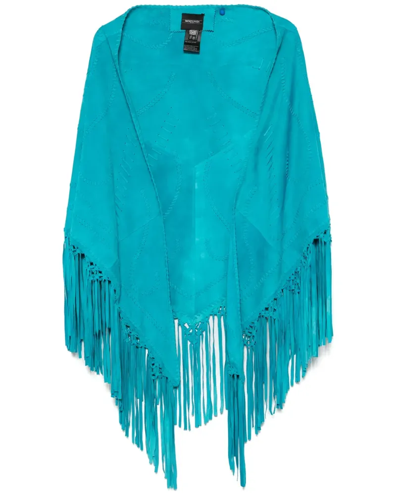 Simonetta Ravizza Schal aus Wildleder - Blau Blau