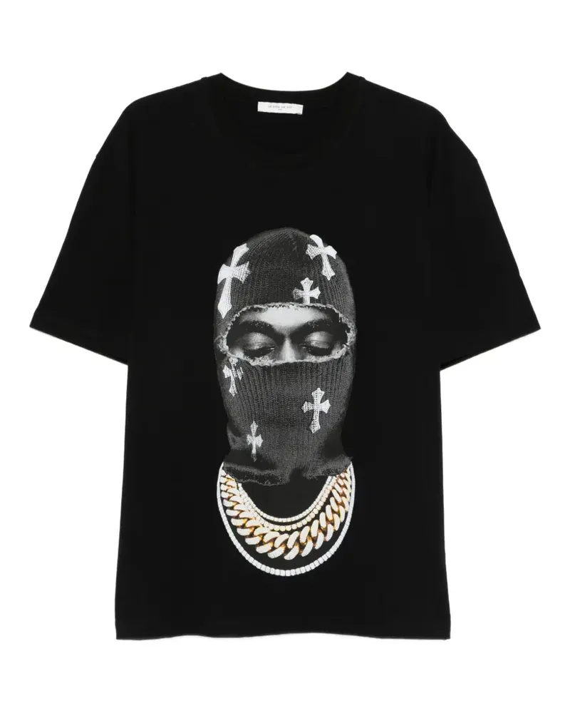 IH NOM UH NIT T-Shirt mit Mask Crosses-Print - Schwarz Schwarz