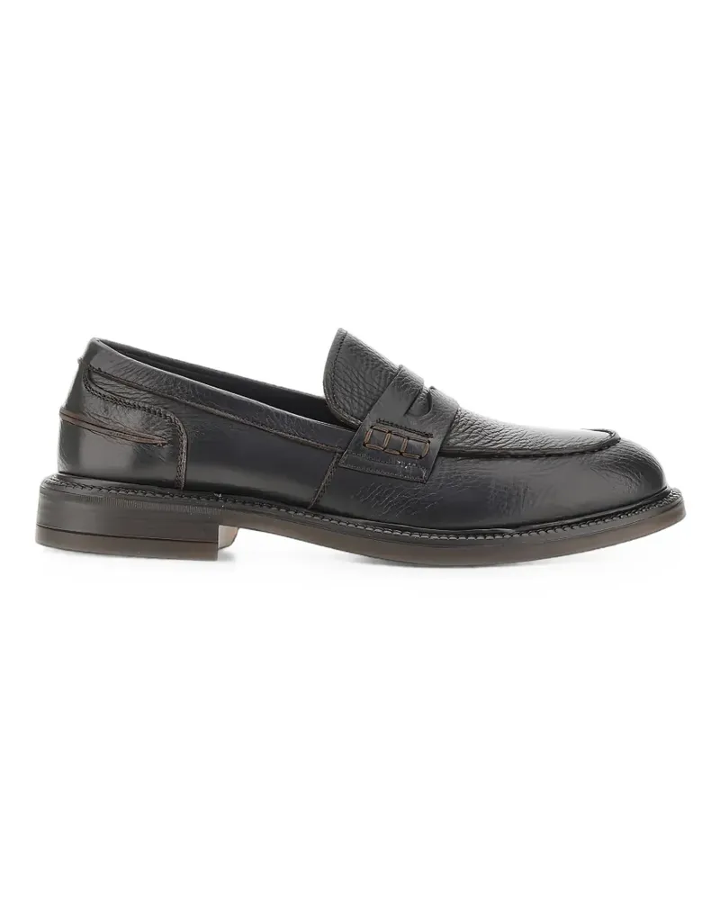 CALCE grained-leather penny loafers - Braun Braun