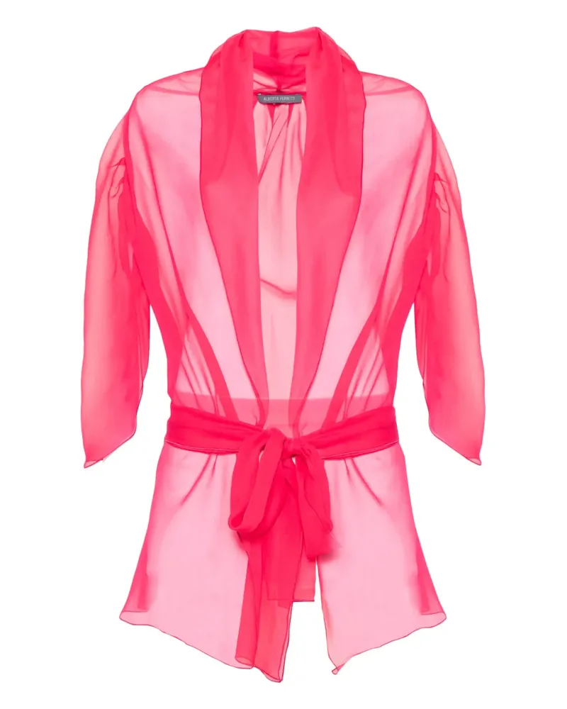 Alberta Ferretti Jacke aus Seide - Rosa Rosa