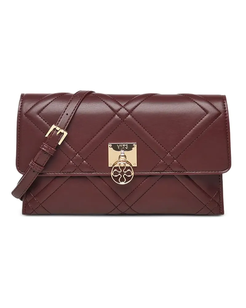 V°73 Bridget Clutch mit Steppdetail - Rot Rot