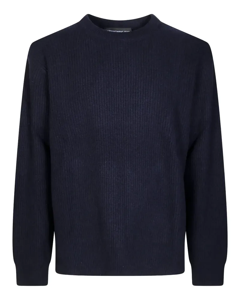 Department 5 Gerippter Pullover - Blau Blau