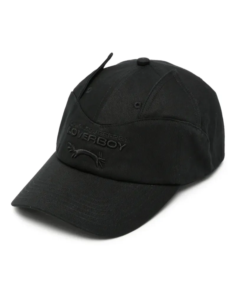 Charles Jeffrey Loverboy logo-embroidered ear-detail baseball cap - Schwarz Schwarz