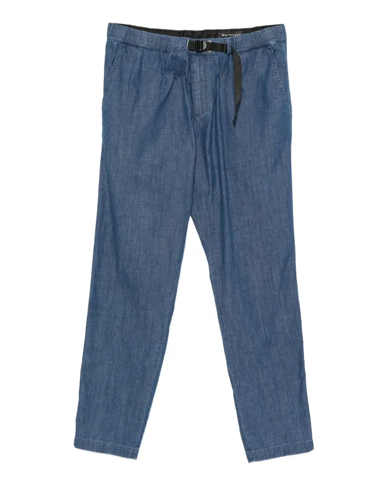 PLAN C Greg F belted elasticated-waist trousers - Blau Blau