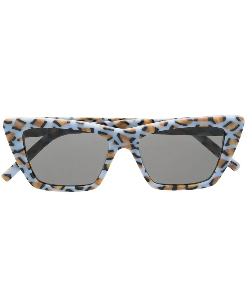 Saint Laurent Mica Cat-Eye-Sonnenbrille - Blau Blau
