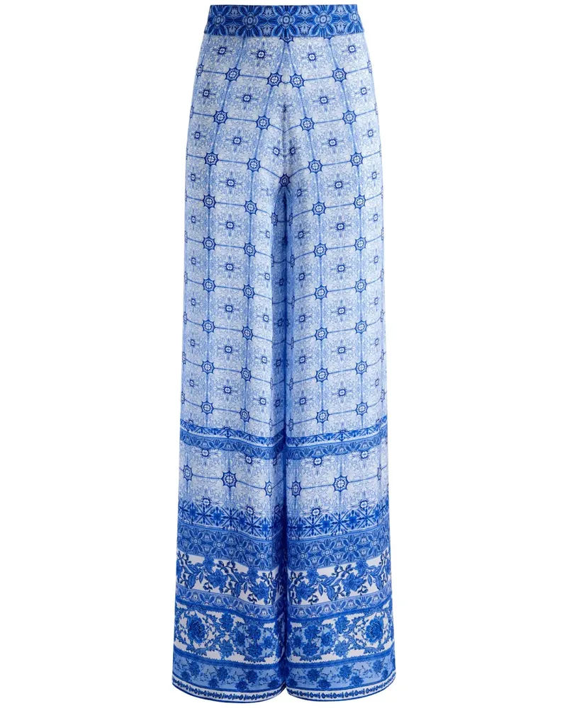 Alice + Olivia Weite Athena Hose - Blau Blau