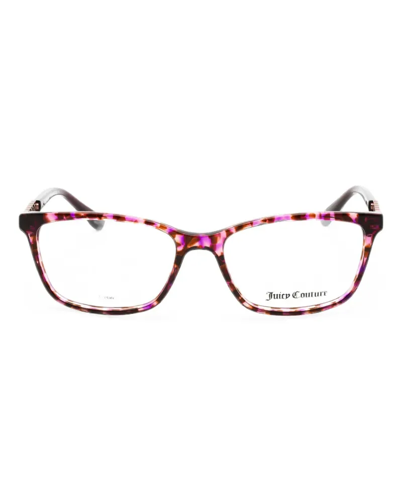 Juicy Couture tortoiseshell-effect rectangle-frame glasses - Braun Braun