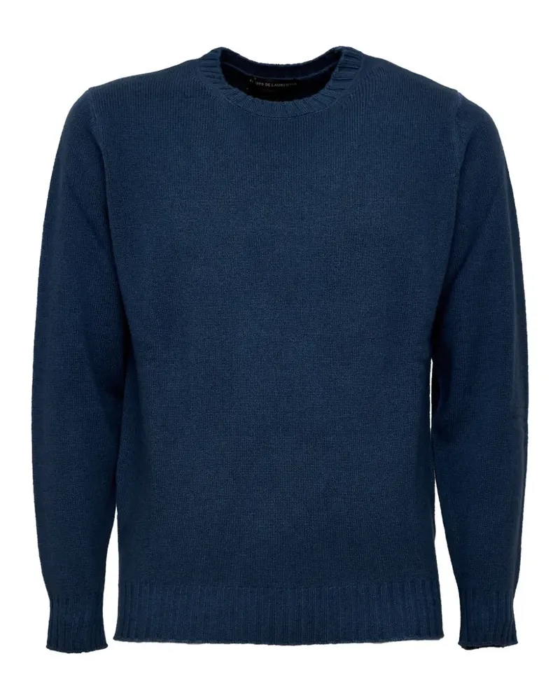 Filippo de Laurentiis crew-neck ribbed-trim sweater - Blau Blau
