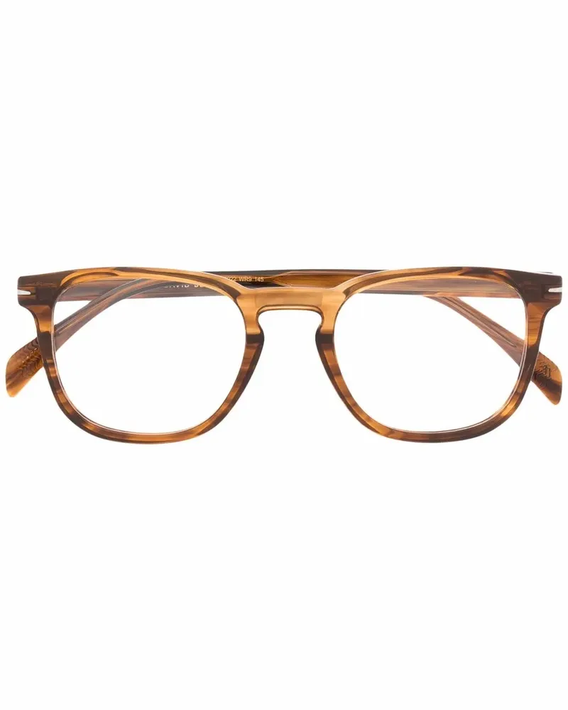 EYEWEAR by DAVID BECKHAM Sonnenbrille mit marmoriertem Effekt - Braun Braun