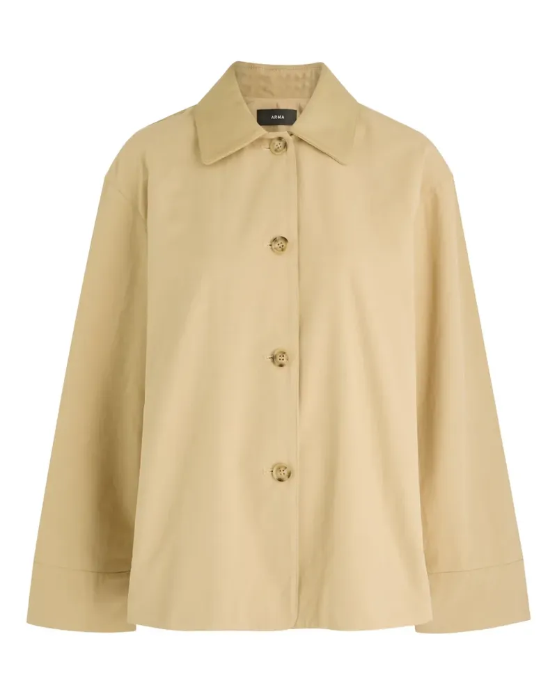 Arma Sina collared button jacket - Nude Nude