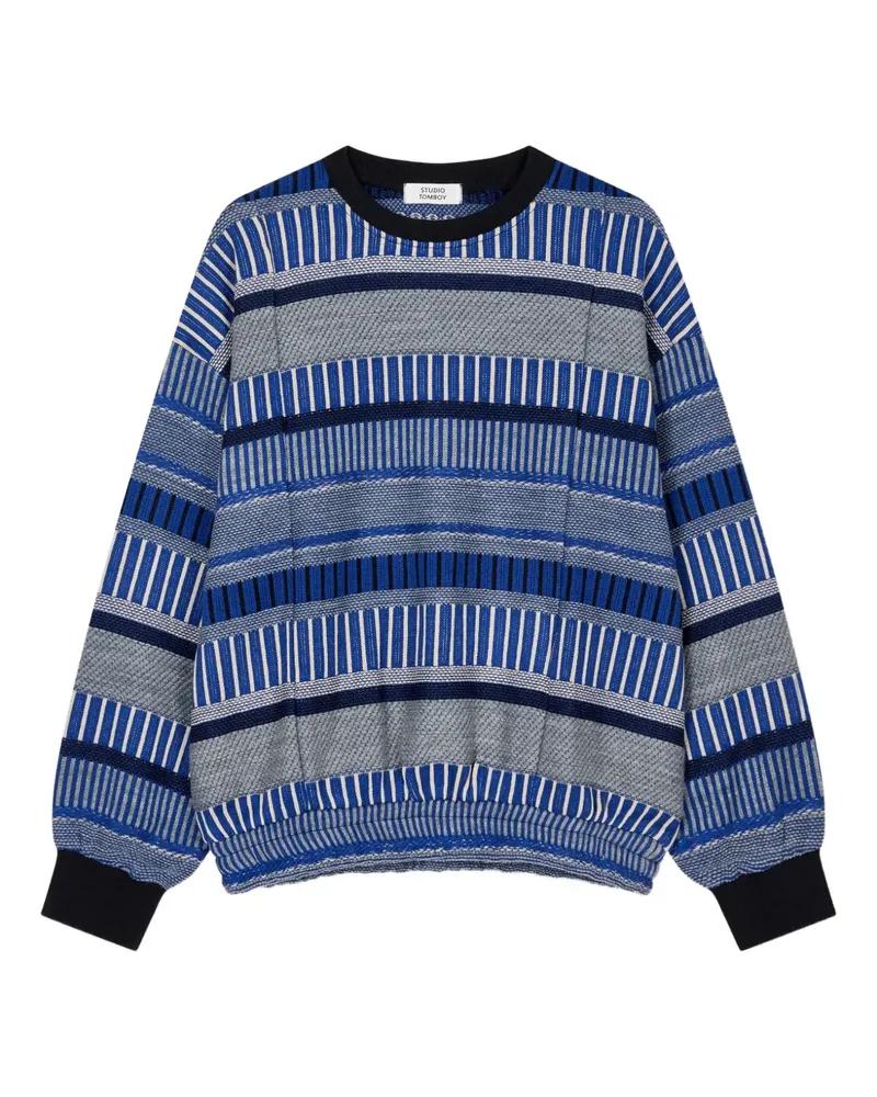 STUDIO TOMBOY Gemustertes Sweatshirt - Blau Blau