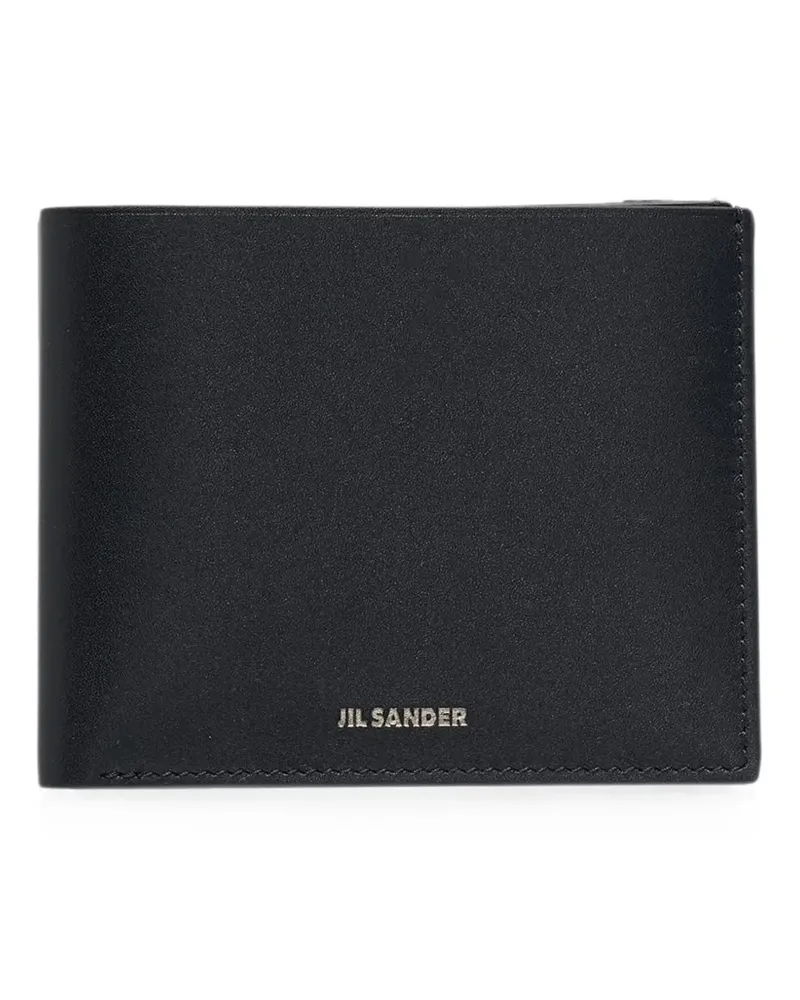 Jil Sander soft calf leather bifold wallet - Schwarz Schwarz