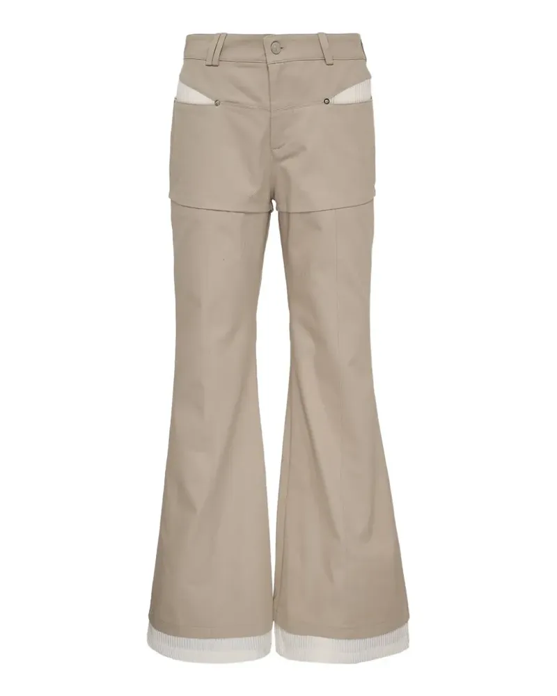 HACHE layered trousers - Nude Nude