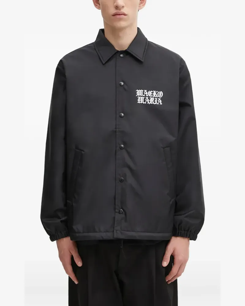 Wacko Maria press-stud overshirt - Schwarz Schwarz