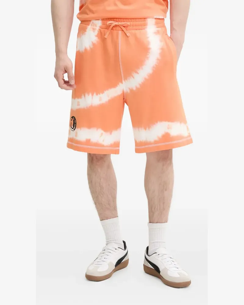 HUGO BOSS Joggingshorts mit Batikmuster - Orange Orange