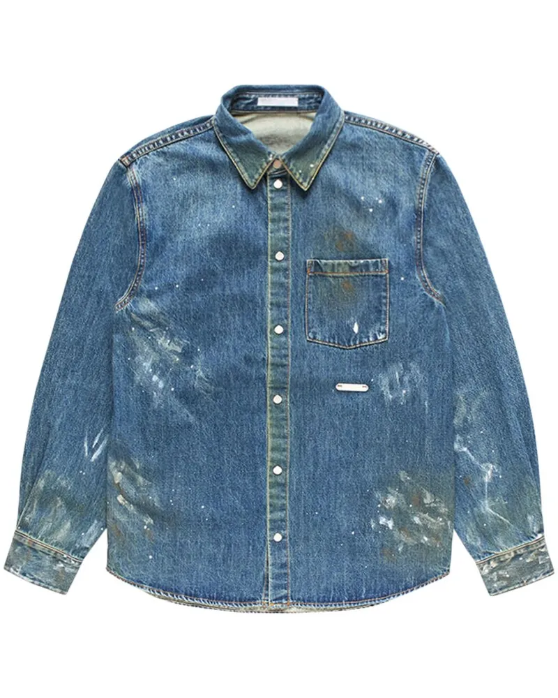 Helmut Lang Bemaltes Jeanshemd - Blau Blau