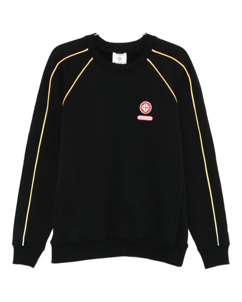 Casablanca Paris logo-appliqué sweatshirt - Schwarz Schwarz