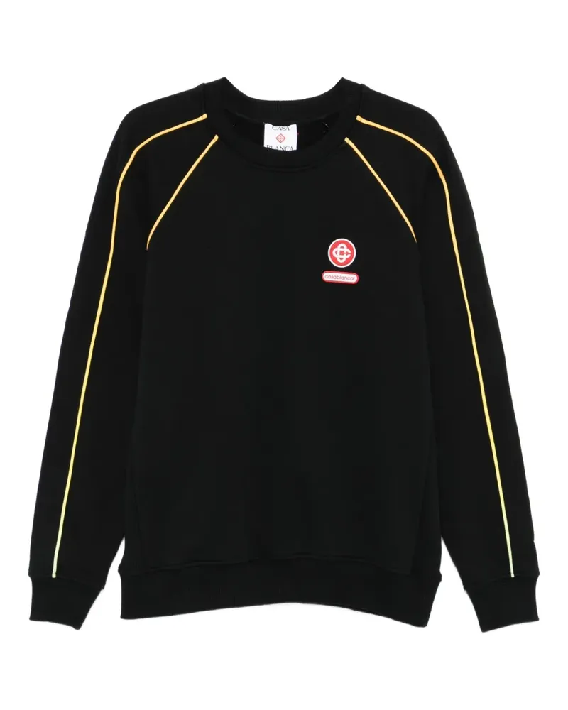 Casablanca Paris Sweatshirt mit Logo-Applikation - Schwarz Schwarz