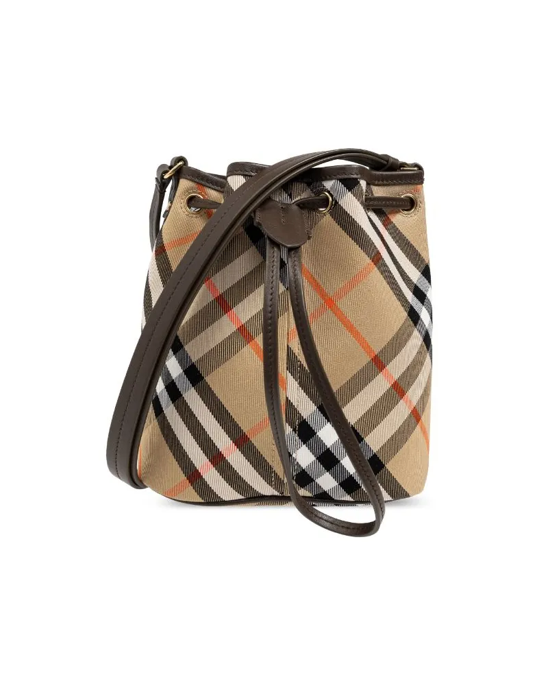 Burberry Karierte Beuteltasche - Nude Nude