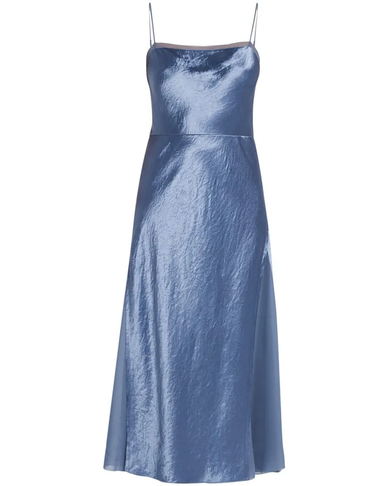 Vince Camisole-Kleid mit Sheer-Einsätzen Blau