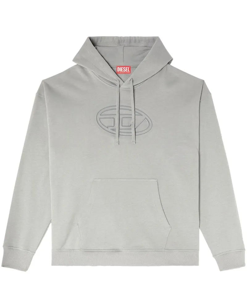 Diesel S-Ummer-Bigoval Hoodie - Grau Grau