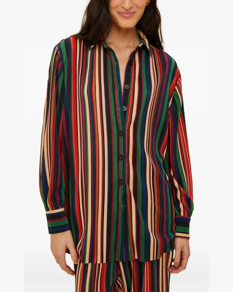 FARM Rio striped buttoned shirt - Blau Blau