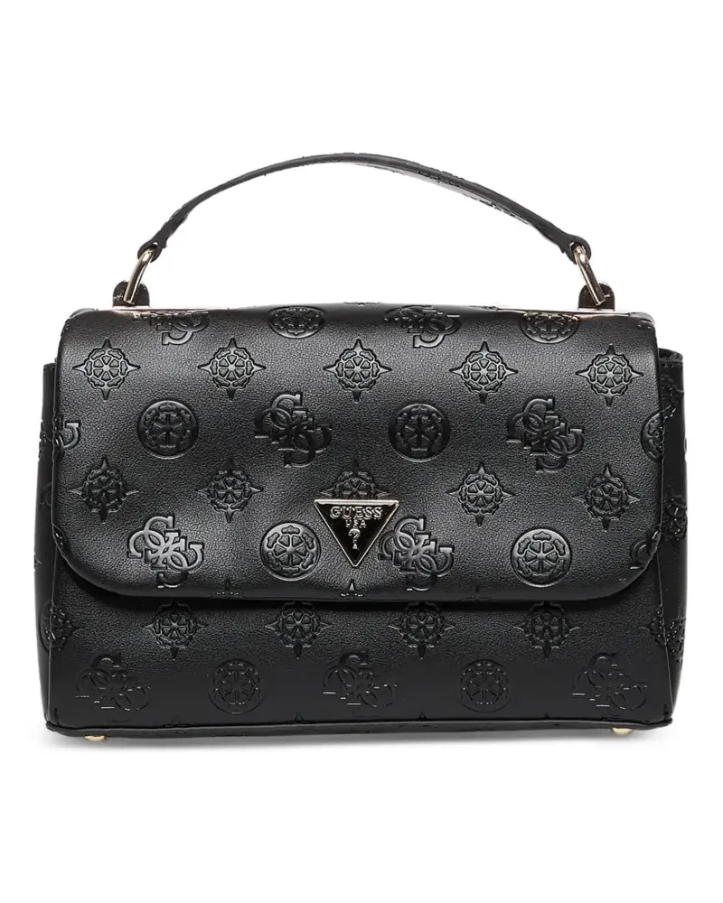 Guess Tisha logo-embossed shoulder bag - Schwarz Schwarz