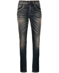 N° 21 Halbhohe Skinny-Jeans Blau