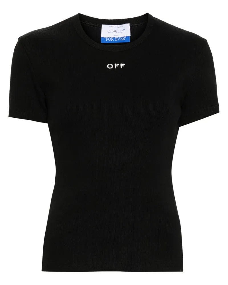 OFF-WHITE Off Stamp Top - Schwarz Schwarz