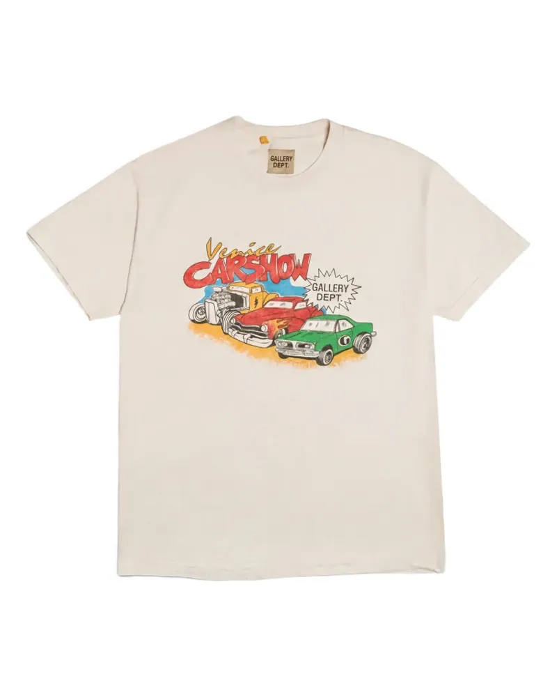 GALLERY DEPT. Car-Show T-Shirt mit grafischem Print - Nude Nude