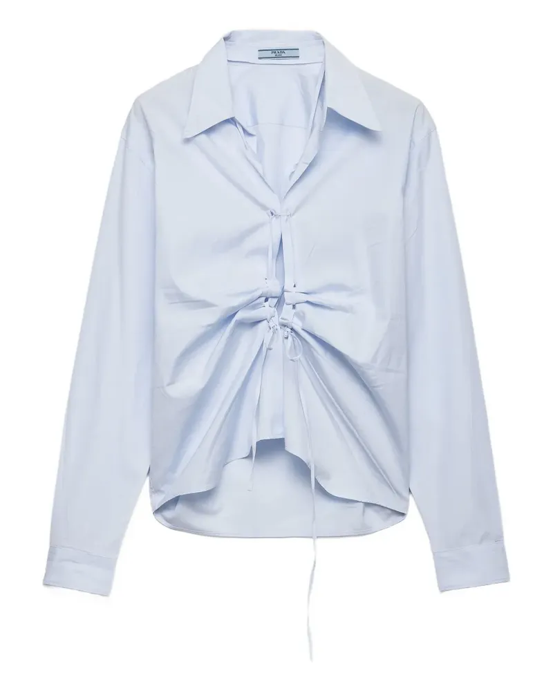 Prada Hemd mit Schnürung - Blau Blau