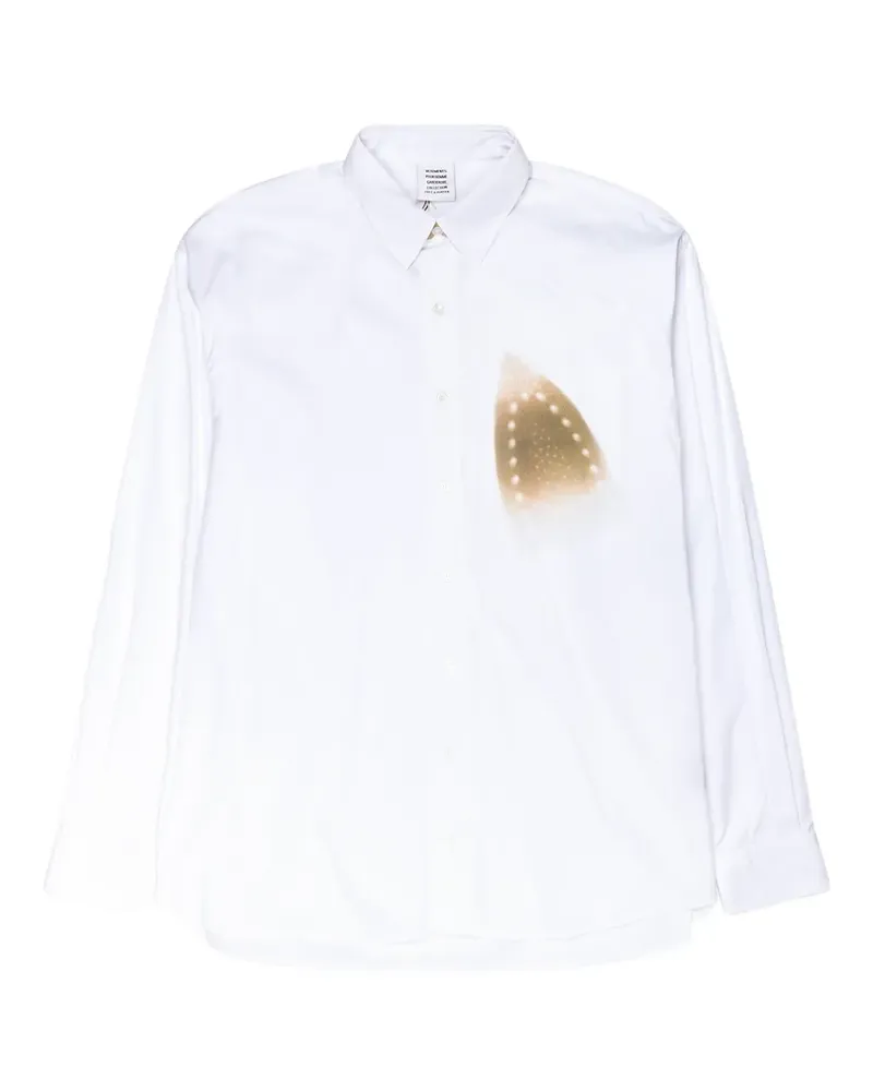 VETEMENTS iron-print shirt - Weiß Weiß