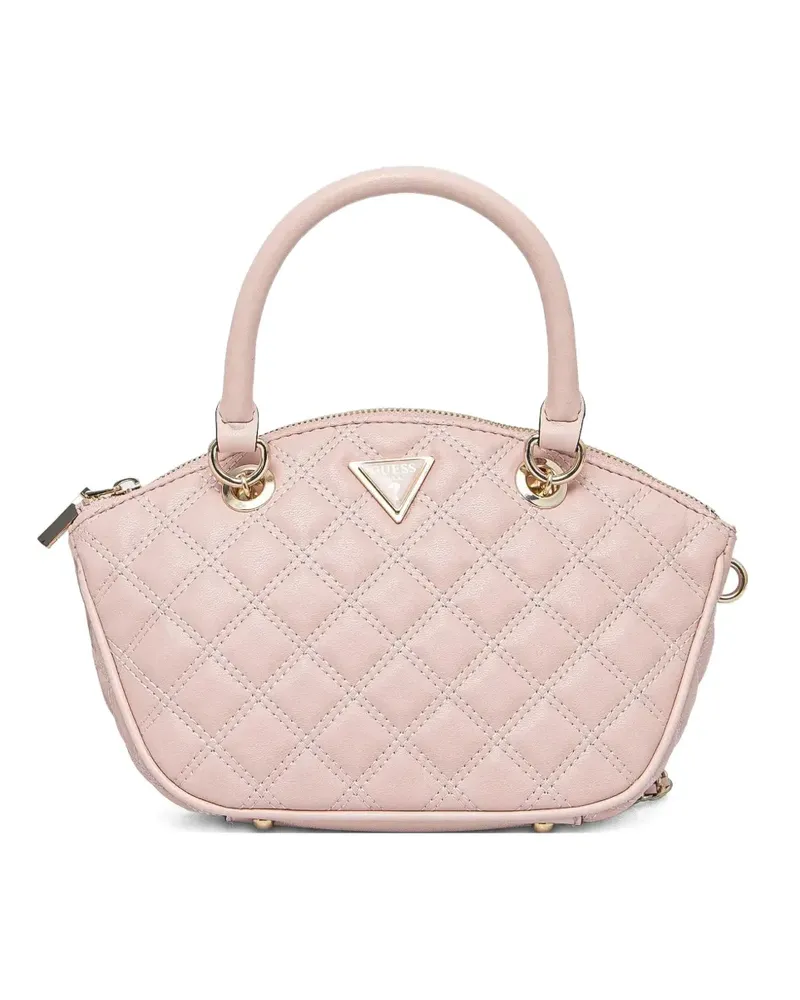 Guess Umhängetasche mit Logo-Schild - Rosa Rosa