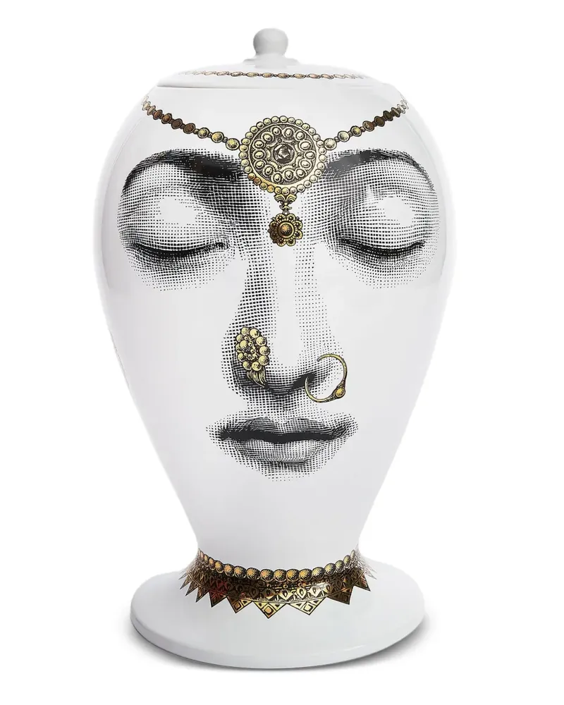 Fornasetti Bollywood' Keramikschüssel - Weiß Weiß