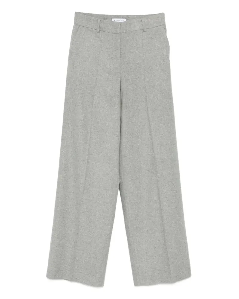 Manuel Ritz Flanellhose mit geradem Bein - Grau Grau