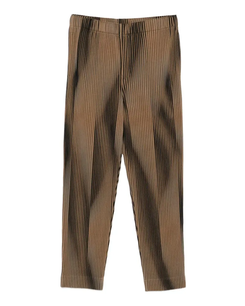 Issey Miyake Plissierte Cropped-Hose - Braun Braun