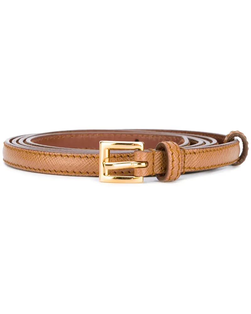 Prada Schmaler Gürtel - Braun Braun