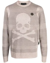 Philipp Plein Skull and Bones Pullover Nude