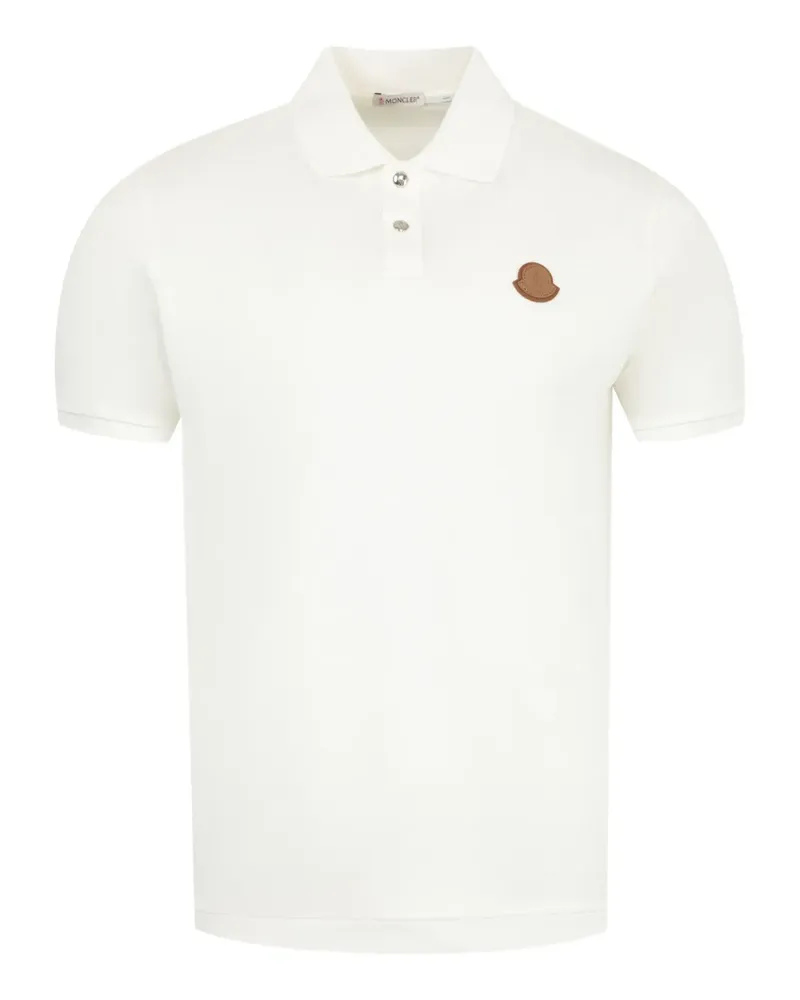 Moncler Poloshirt mit Logo-Patch - Nude Nude