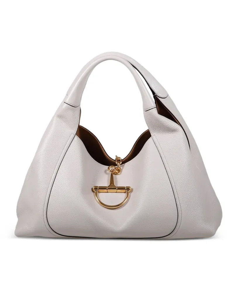 Gucci maxi Softbit horsebit shoulder bag - Grau Grau