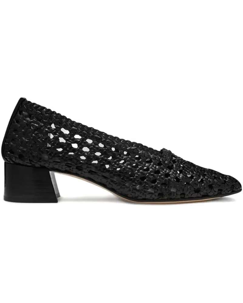 Miista Pumps mit geflochtenem Blockabsatz - Schwarz Schwarz