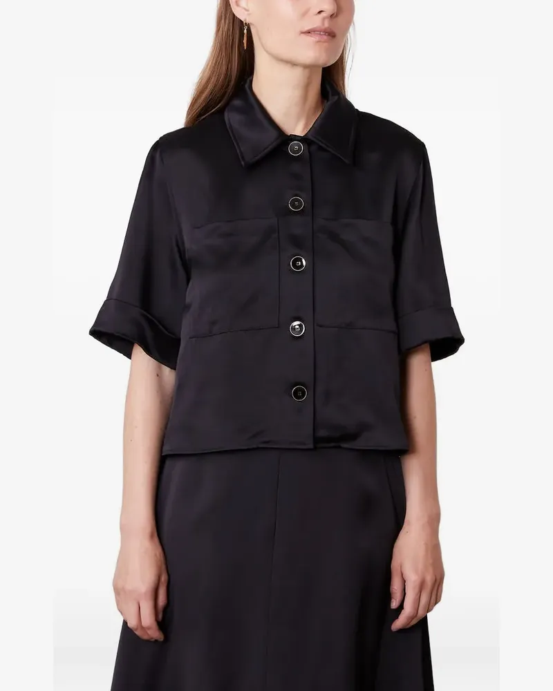 Officine Generale short sleeve shirt - Schwarz Schwarz
