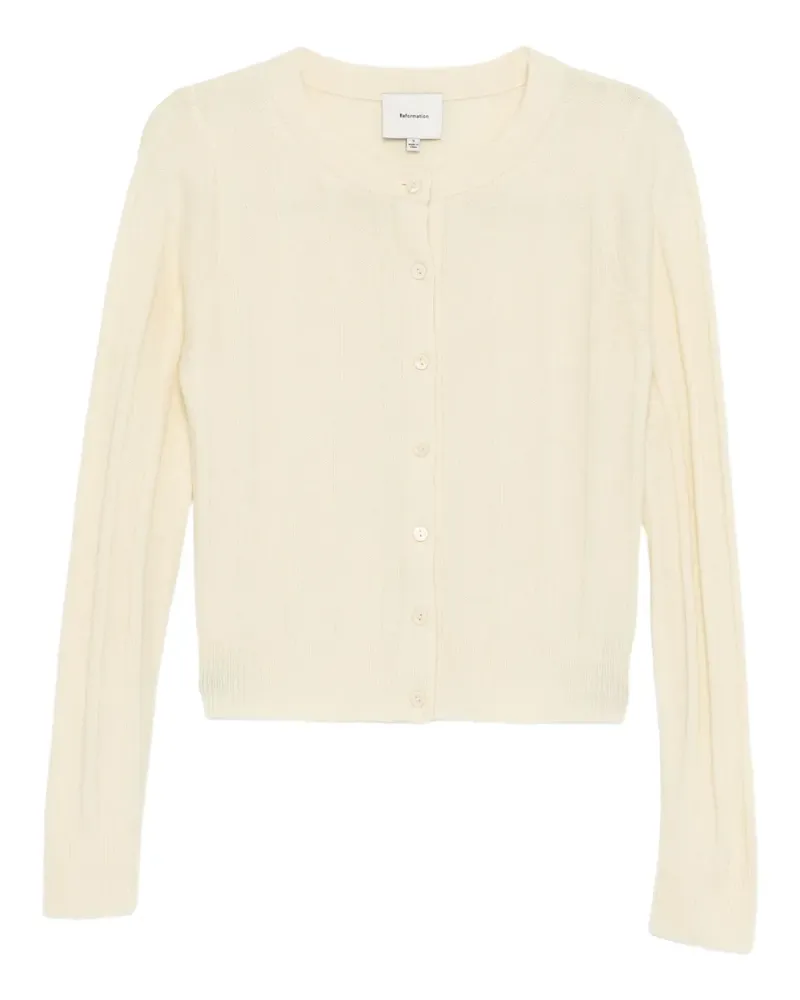 Reformation Hannah cardigan - Weiß Weiß