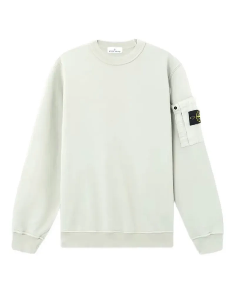 Stone Island patch-pocket crew-neck sweater - Nude Nude