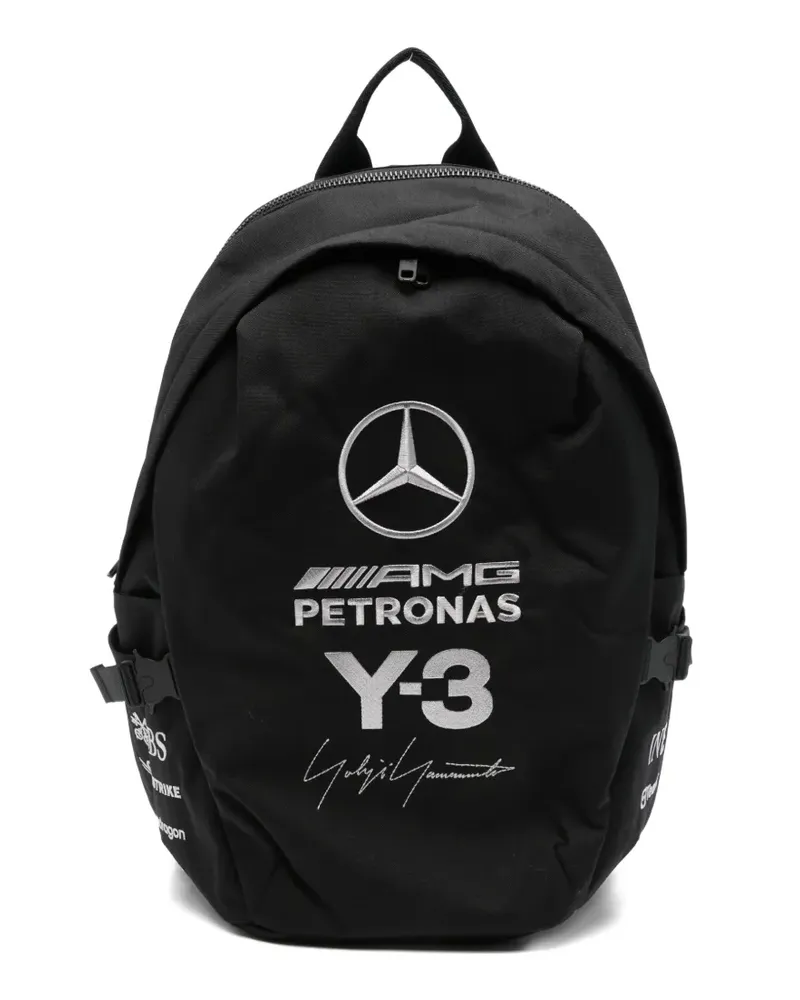 Y-3 x Mercedes-AMG Petronas F1 logo-embroidered backpack - Schwarz Schwarz