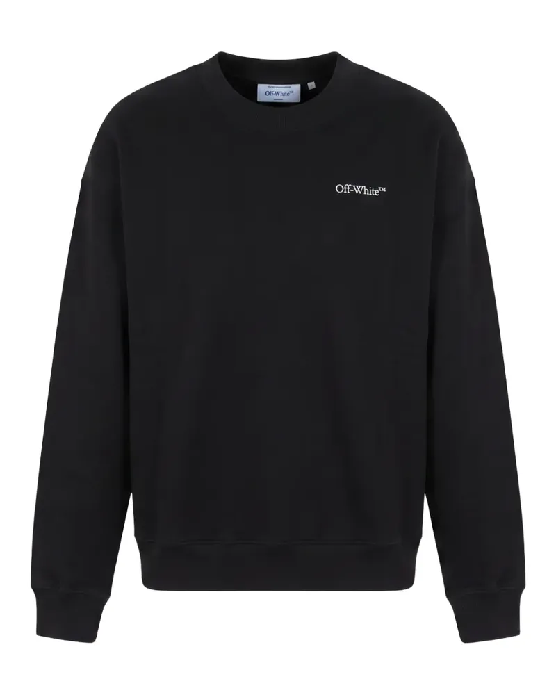 OFF-WHITE Arrows-print embroidered sweatshirt - Schwarz Schwarz
