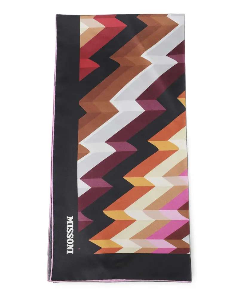 Missoni zigzag-print scarf - Schwarz Schwarz