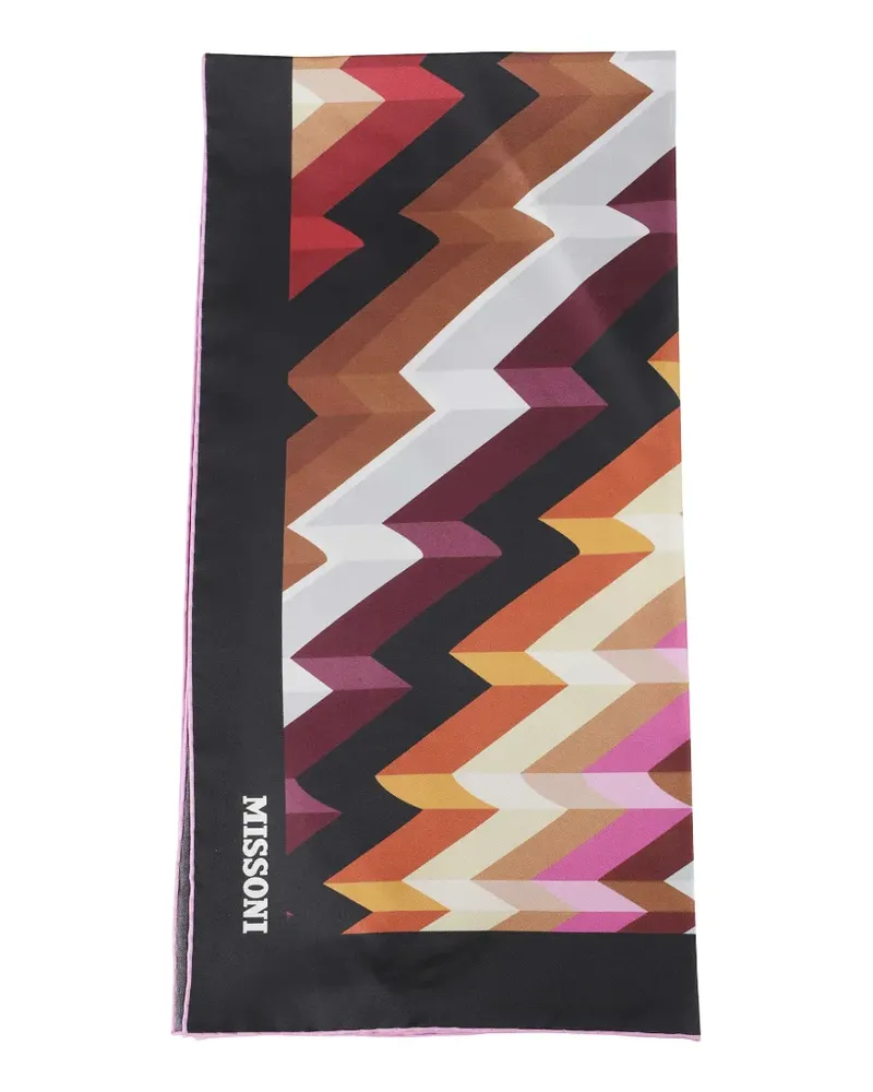 Missoni Schal mit Zickzack-Print - Schwarz Schwarz