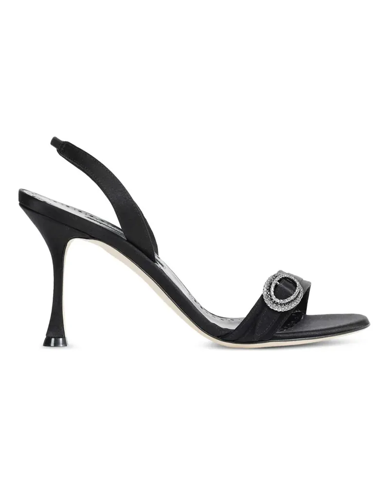 Manolo Blahnik Zutosan Sandalen mit Kristallen - Schwarz Schwarz