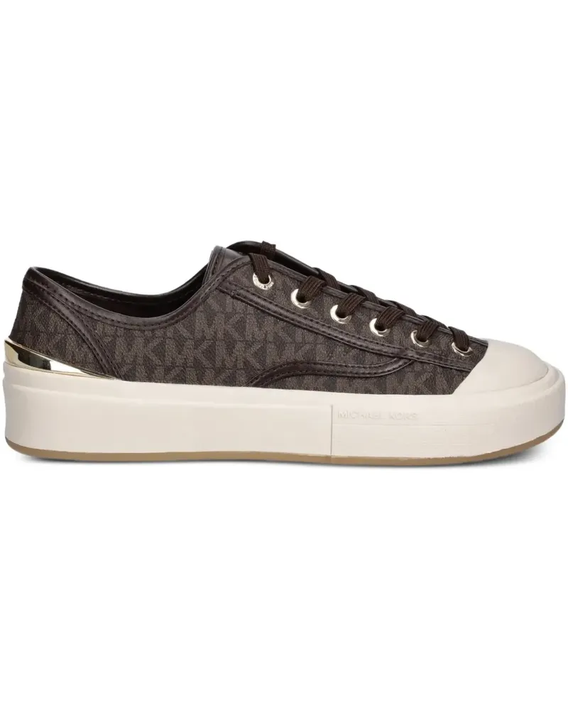 Michael Kors Sneakers mit Monogrammmuster - Braun Braun